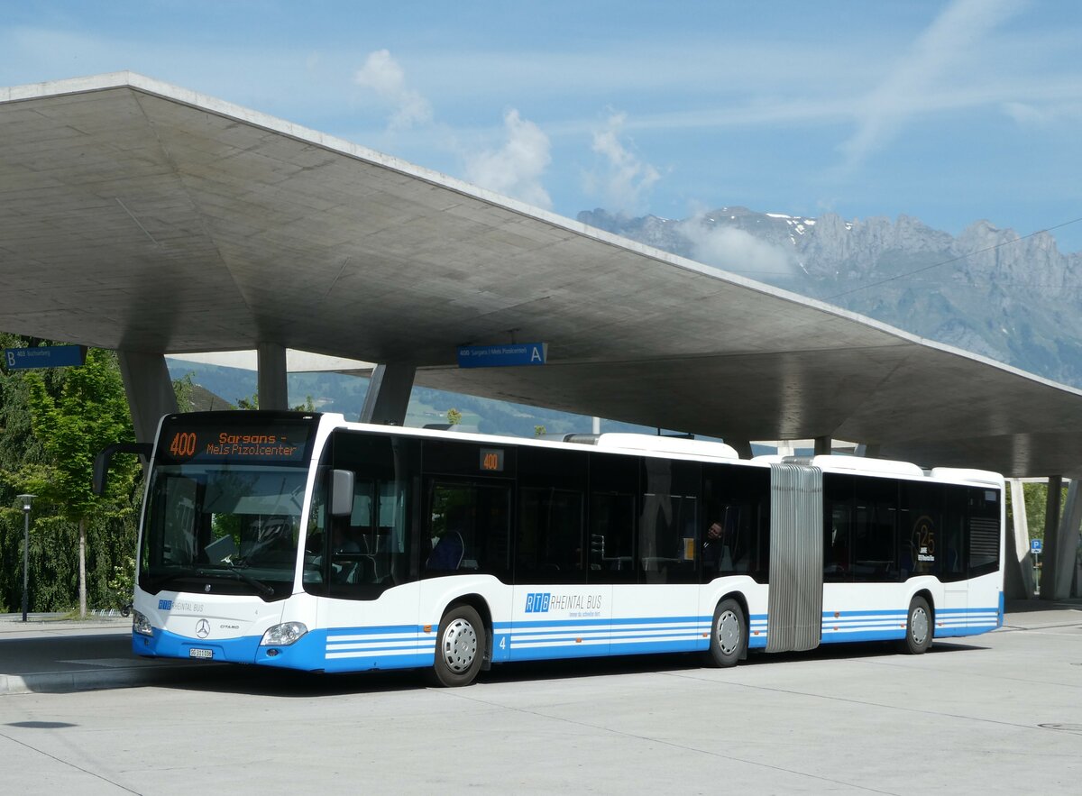 (250'761) - RTB Altst�tten - Nr. 4/SG 311'036 - Mercedes am 30. Mai 2023 beim Bahnhof Buchs
