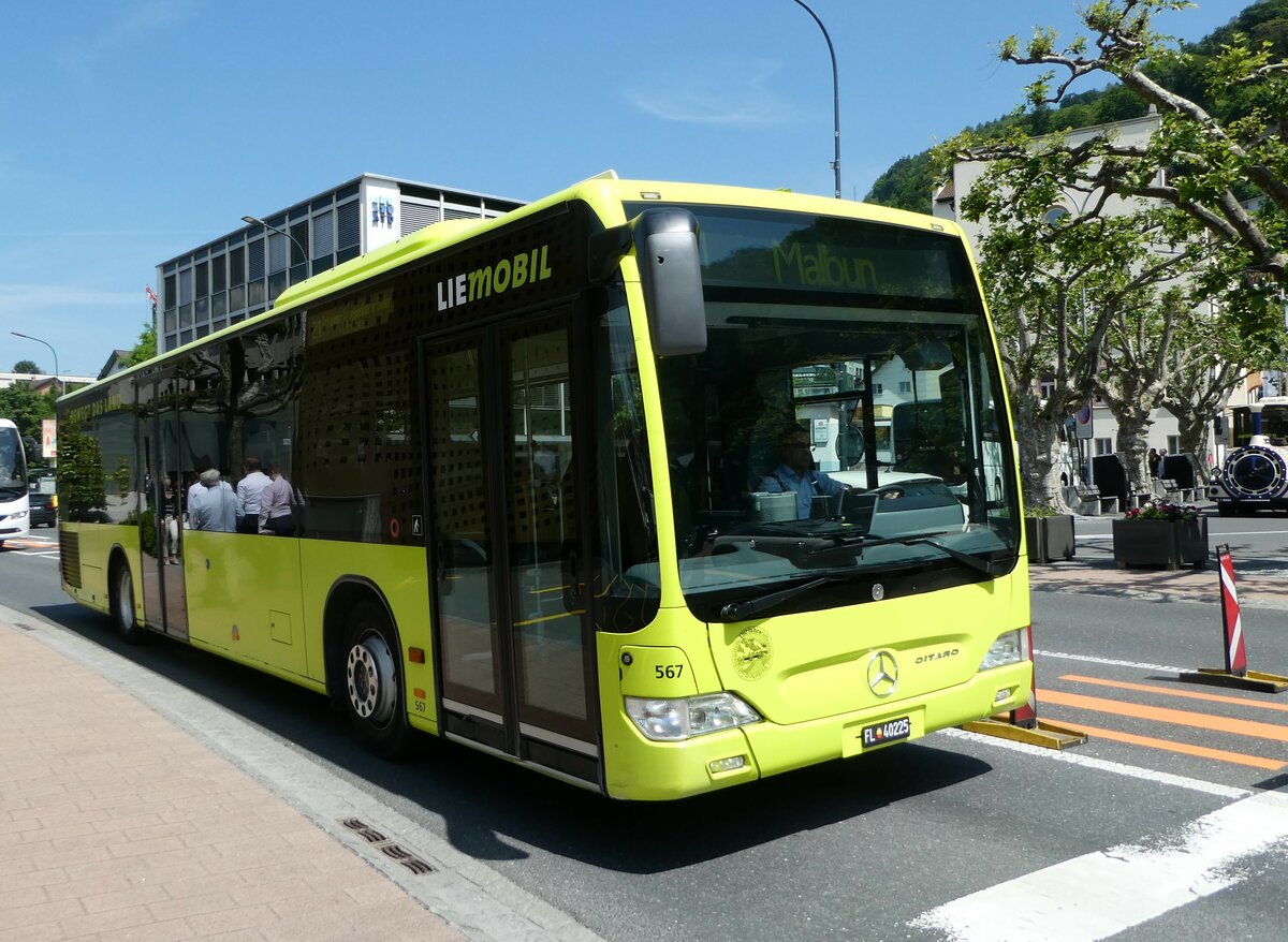(250'787) - BOS PS Anstalt, Vaduz - Nr. 567/FL 40'225 - Mercedes (ex PLA Vaduz Nr. 17/PID 5296) am 30. Mai 2023 in Vaduz, St�dtle