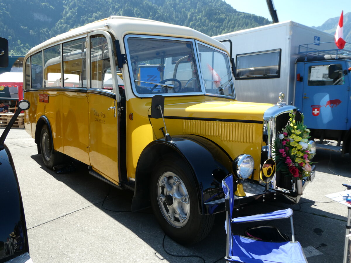 (251'924) - Moser, Sch�nenberg - ZH 216'722 - Berna/Hess (ex Barenco, Faido) am 24. Juni 2023 in Interlaken, Flugplatz