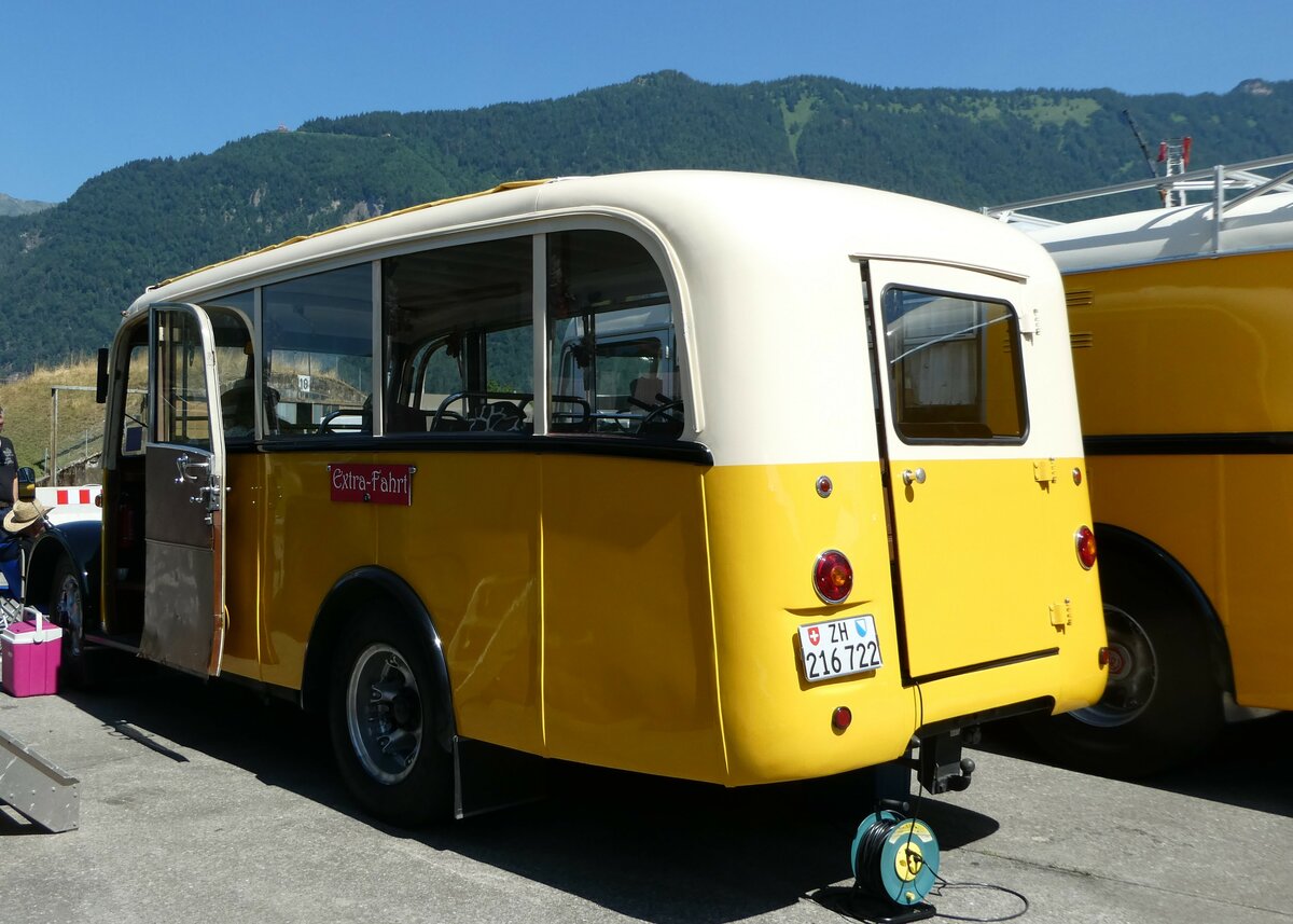(251'929) - Moser, Sch�nenberg - ZH 216'722 - Berna/Hess (ex Barenco, Faido) am 24. Juni 2023 in Interlaken, Flugplatz