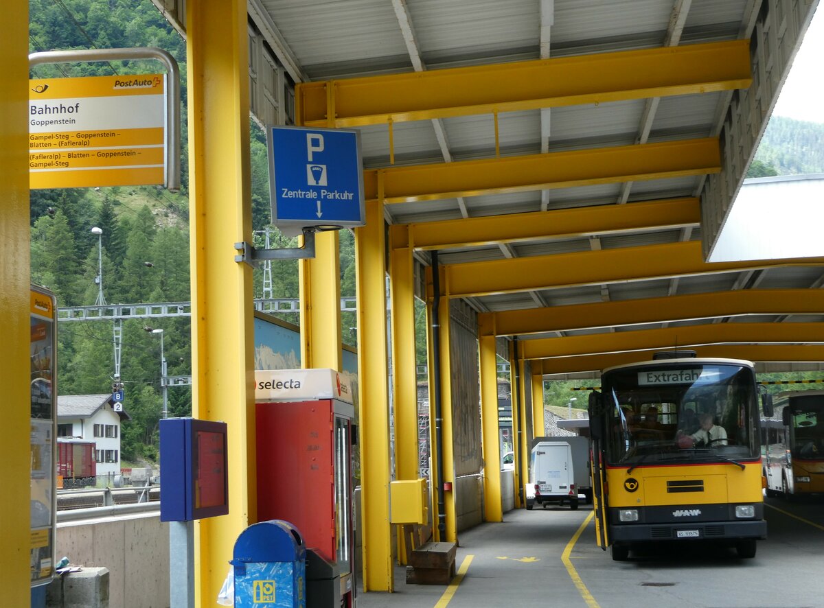 (252'081) - Oser, B�rchen - VS 93'575 - NAW/Lauber (ex Epiney, Ayer PID 1076) am 25. Juni 2023 beim Bahnhof Goppenstein