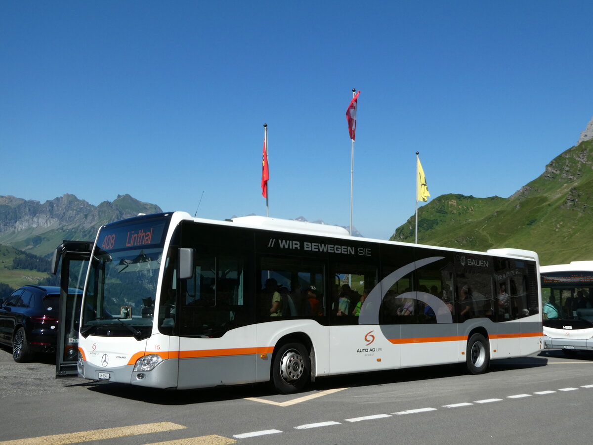 (252'695) - AAGU Altdorf - Nr. 15/UR 9348 - Mercedes am 15. Juli 2023 in Untersch�chen, Balm Klausen