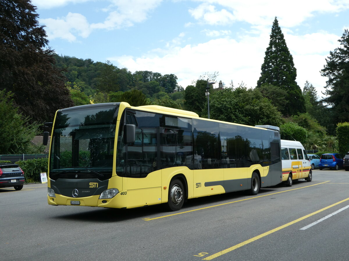 (252'925) - STI Thun - Nr. 403/BE 432'403 - Mercedes am 24. Juli 2023 bei der Schiffl�ndte Thun 