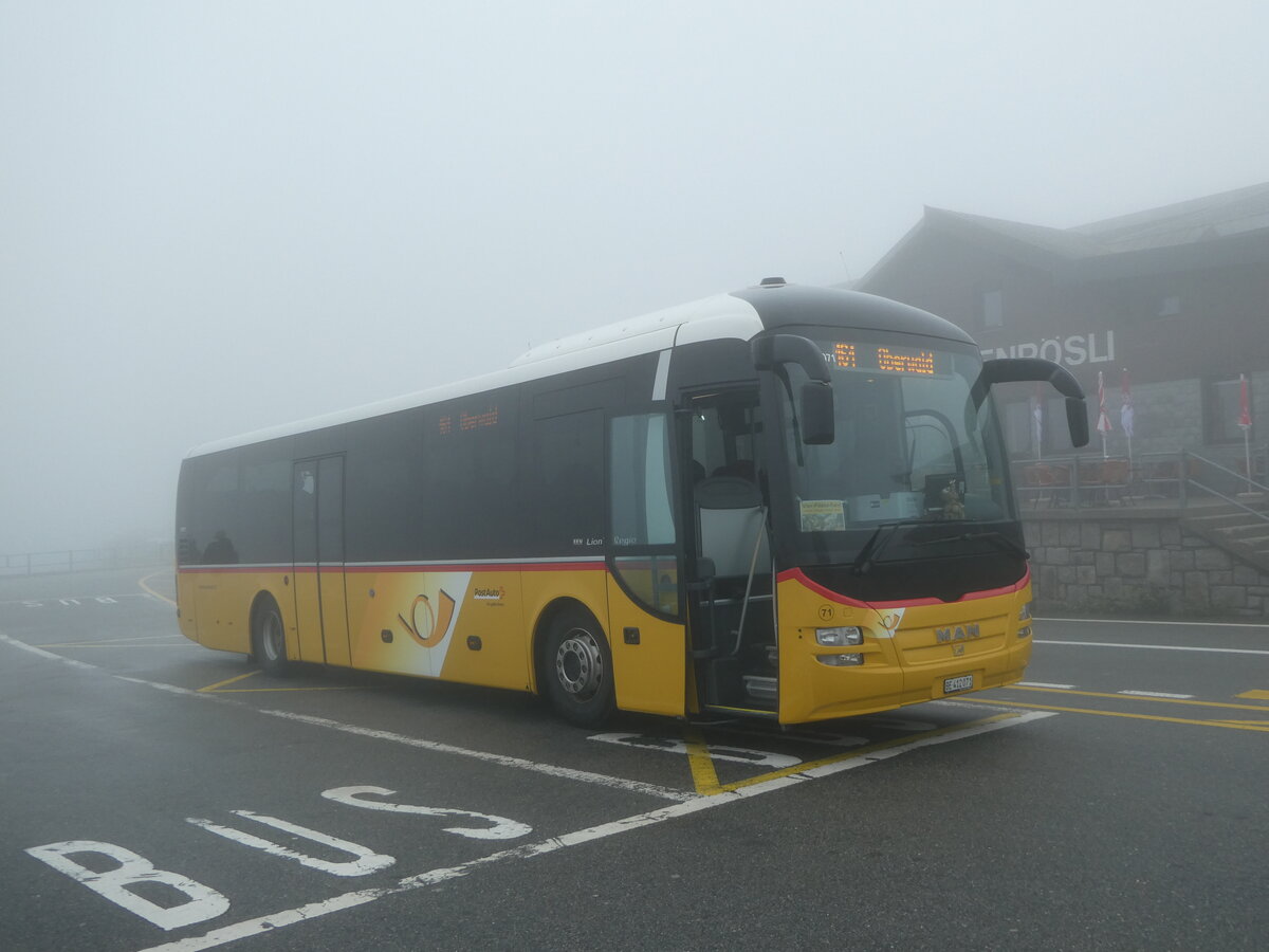 (253'000) - PostAuto Bern - Nr. 71/BE 412'071/PID 11'071 - MAN (ex PostAuto Zentralschweiz Nr. 20; ex Dillier, Sarnen Nr. 20) am 25. Juli 2023 in Grimsel, Passh�he