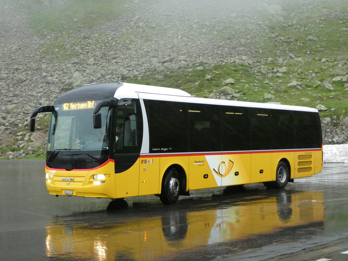 (253'042) - PostAuto Bern - Nr. 71/BE 412'071/PID 11'071 - MAN (ex PostAuto Zentralschweiz Nr. 20; ex Dillier, Sarnen Nr. 20) am 25. Juli 2023 in Susten, Passh�he