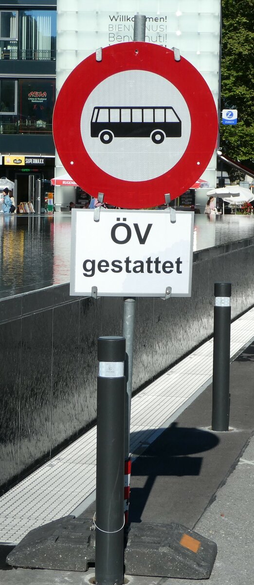 (253'429) - �V gestattet am 5. August 2023 beim Bahnhof Interlaken Ost