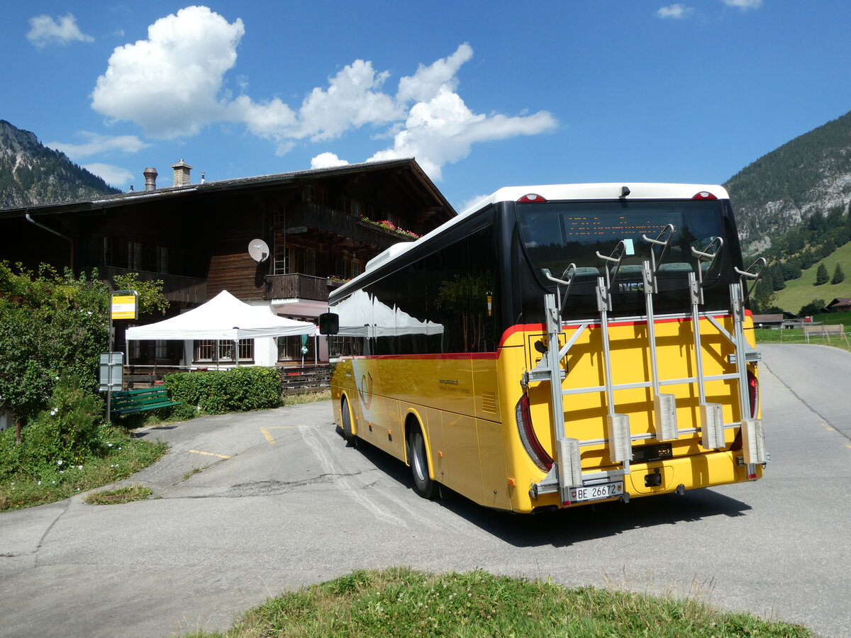 (254'152) - Spring, Schwenden - BE 26'672/PID 11'592 - Iveco am 22. August 2023 in Grimmialp, Hotel Spillgerten