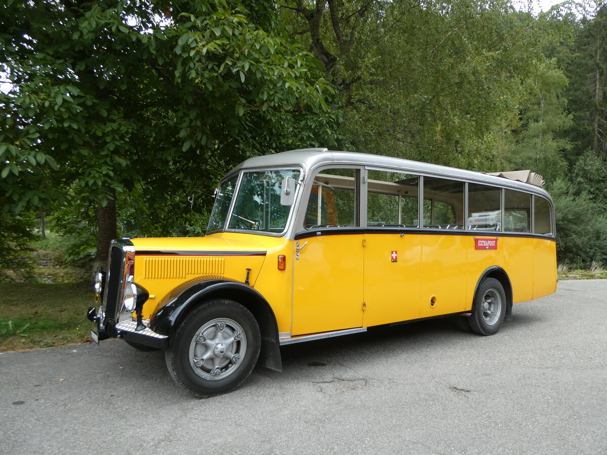 (254'189) - Museum f�r Kommunikation, Bern - BE 384'448 - Berna/Hess (ex P 22'026; ex P 1655) am 25. August 2023 in Wislisau, Wirtschaft 