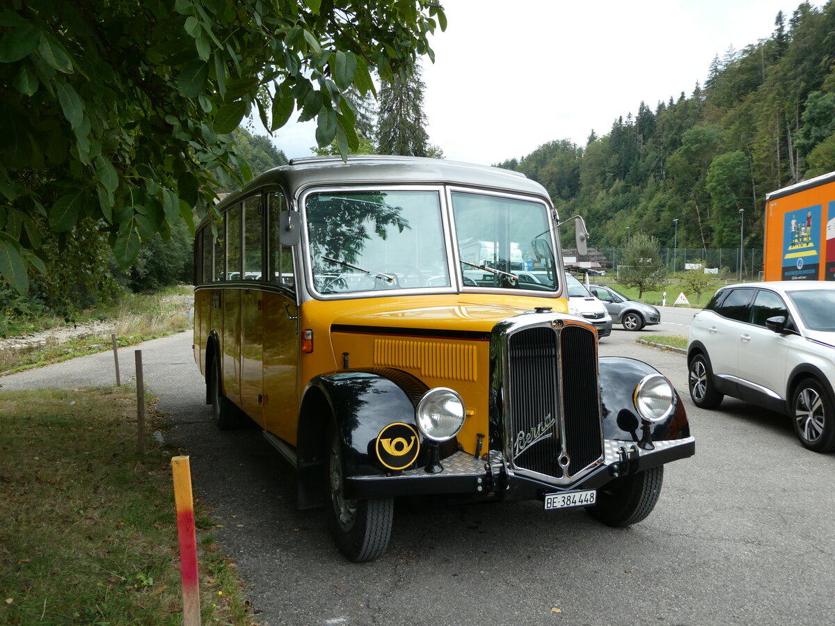 (254'191) - Museum f�r Kommunikation, Bern - BE 384'448 - Berna/Hess (ex P 22'026; ex P 1655) am 25. August 2023 in Wislisau,Wirtschaft
