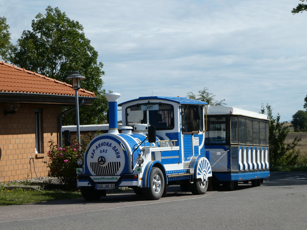 (254'569) - Kap-Arkona-Bahn, Putgarten - R�G-AB 31 - am 1. September 2023 in Putgarten, Parkplatz
