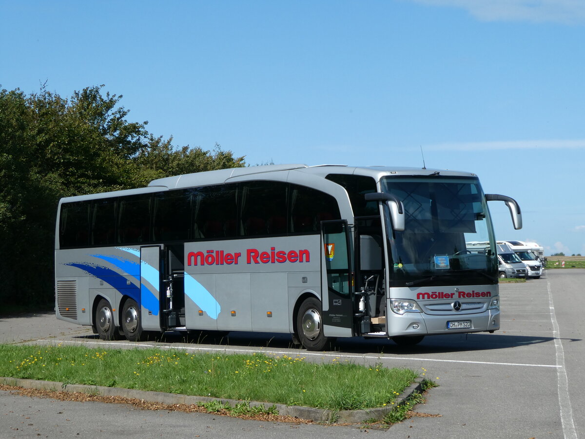 (254'574) - M�ller, Neustadt - OH-PM 520 - Mercedes am 1. September 2023 in Putgarten, Parkplatz