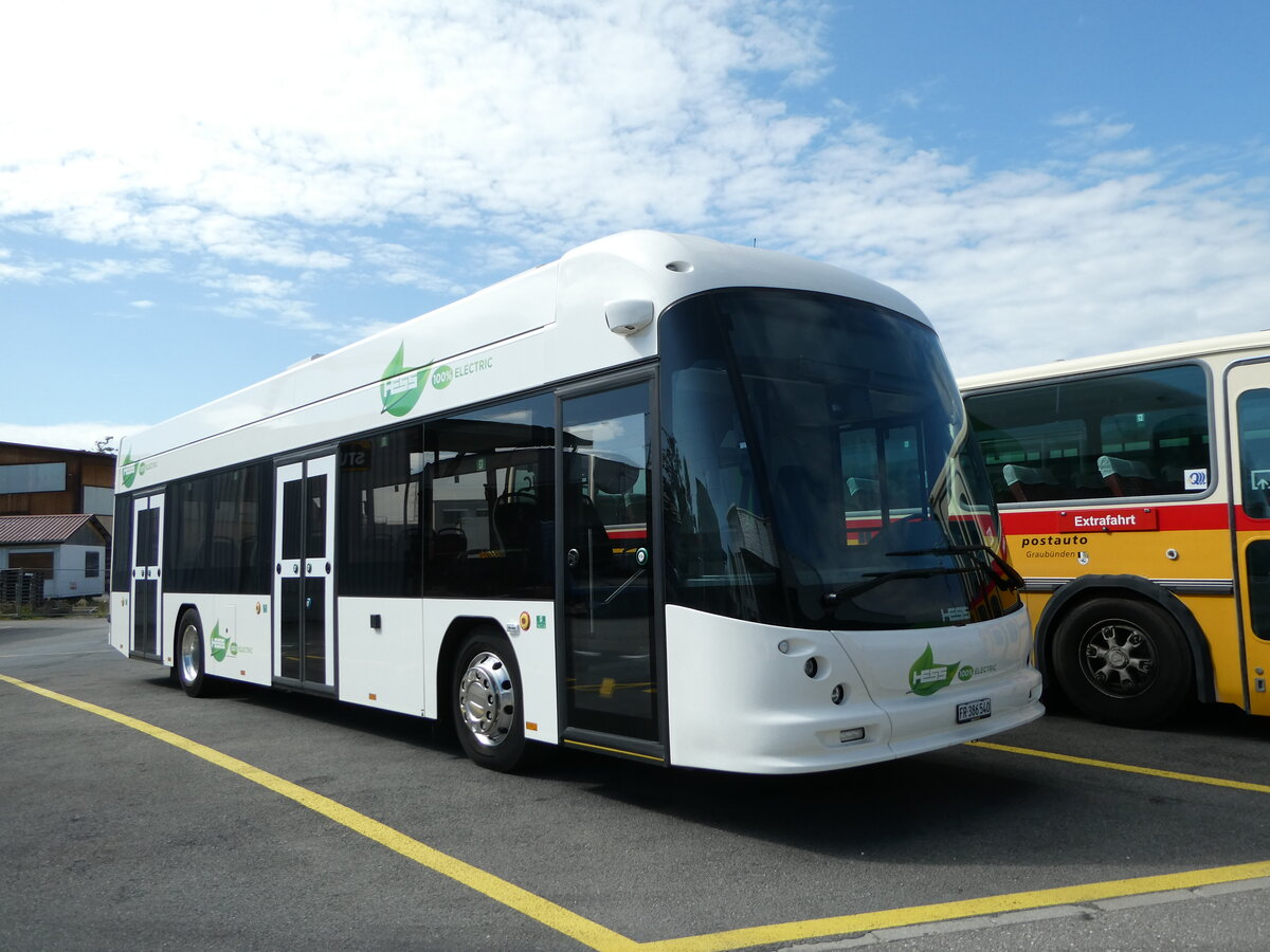 (255'215) - Interbus, Kerzers - FR 386'540 - Hess (ex Vorf�hrfahrzeug Hess) am 16. September 2023 in Kerzers, Interbus