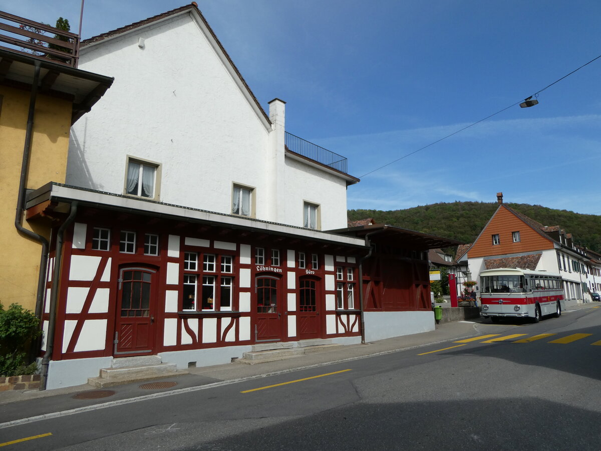 (255'369) - Borer, Neuhausen - Nr. 7/SH 19'684 - Saurer/T�scher (ex Heiniger, B�tzberg; ex ASS Schleitheim Nr. 22; ex ASS Schleitheim Nr. 7) am 17. September 2023 in L�hningen, Dorf