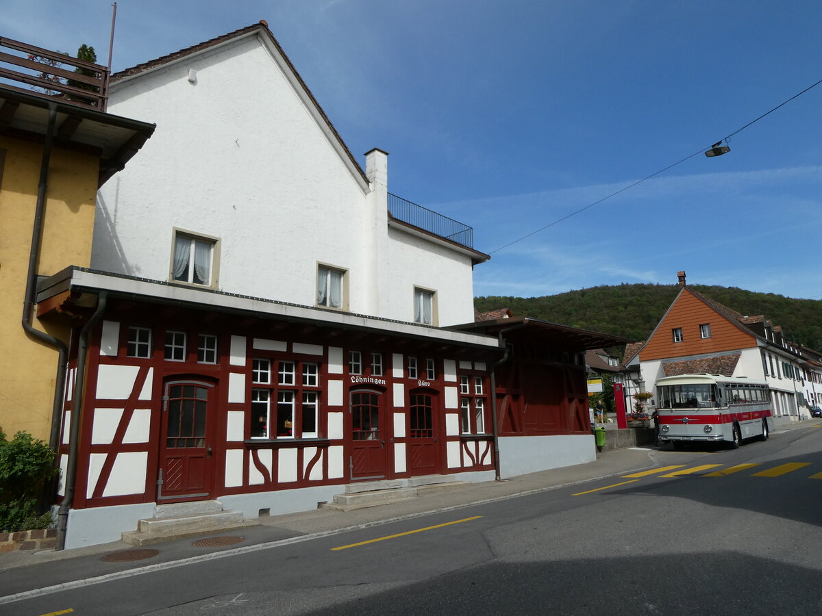 (255'370) - Borer, Neuhausen - Nr. 7/SH 19'684 - Saurer/T�scher (ex Heiniger, B�tzberg; ex ASS Schleitheim Nr. 22; ex ASS Schleitheim Nr. 7) am 17. September 2023 in L�hningen, Dorf