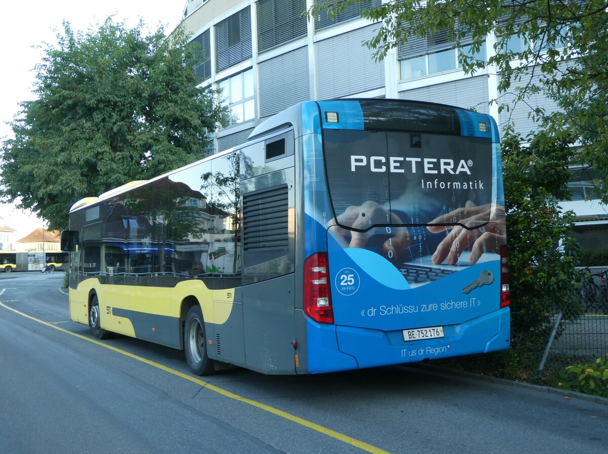 (255'558) - STI Thun - Nr. 176/BE 752'176 - Mercedes am 26. September 2023 bei der Schiffl�ndte Thun