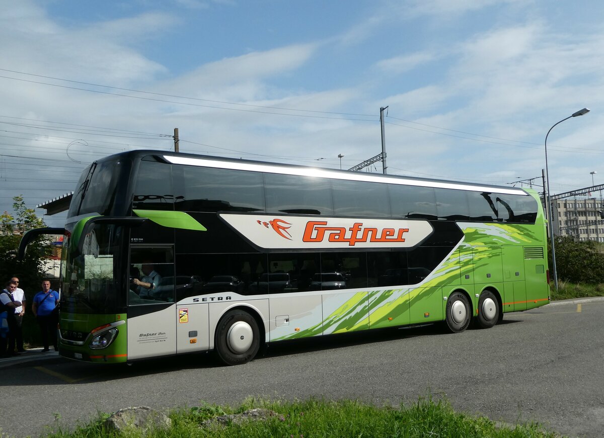 (255'711) - Gafner, Thun - Nr. 3/BE 53'616 - Setra (ex Sommer, Gr�nen; ex VIP Transport, LV-Riga) am 30. September 2023 in Biel, Car Terminal