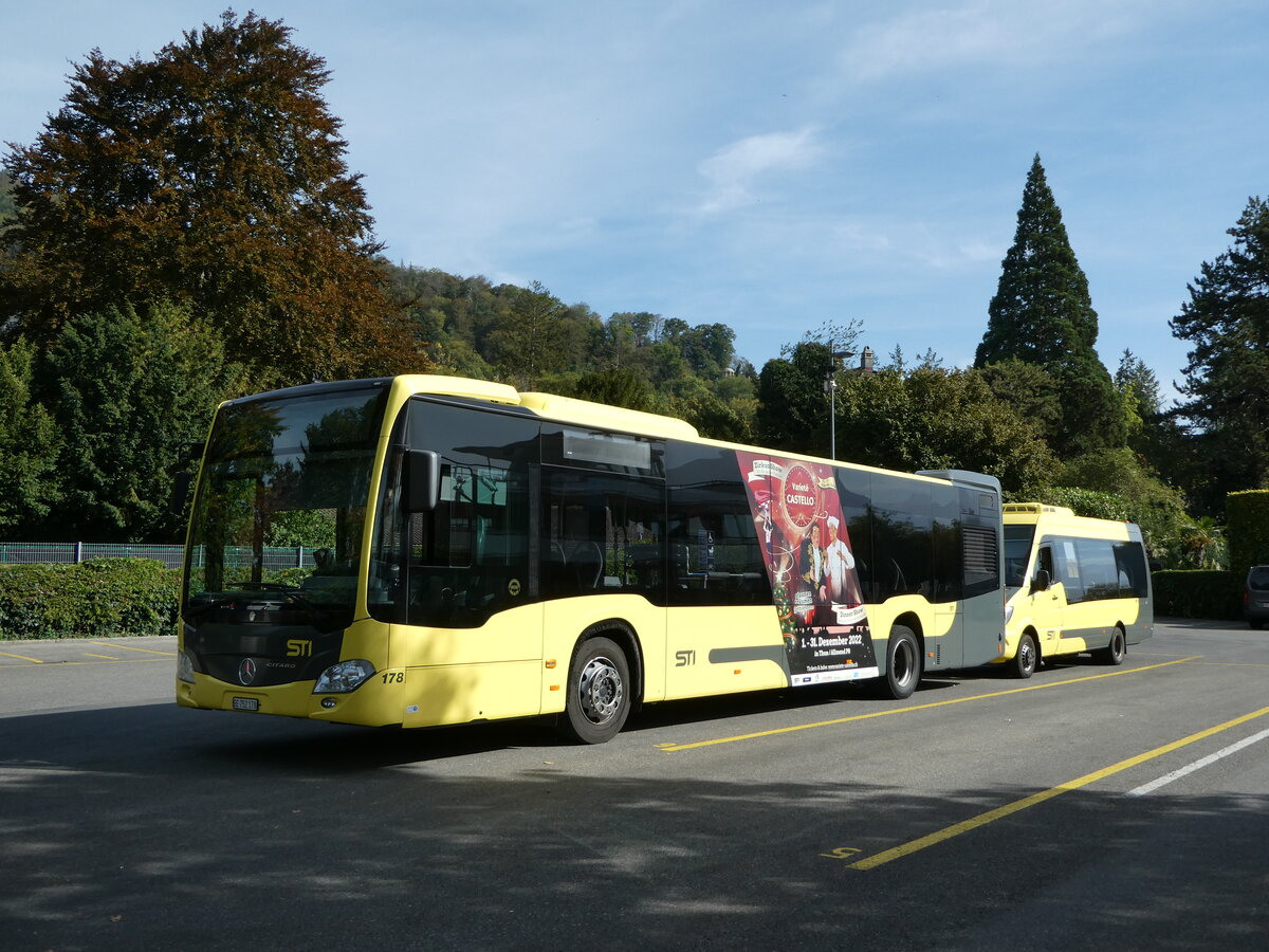 (256'066) - STI Thun - Nr. 178/BE 752'178 - Mercedes am 10. Oktober 2023 bei der Schiffl�ndte Thun