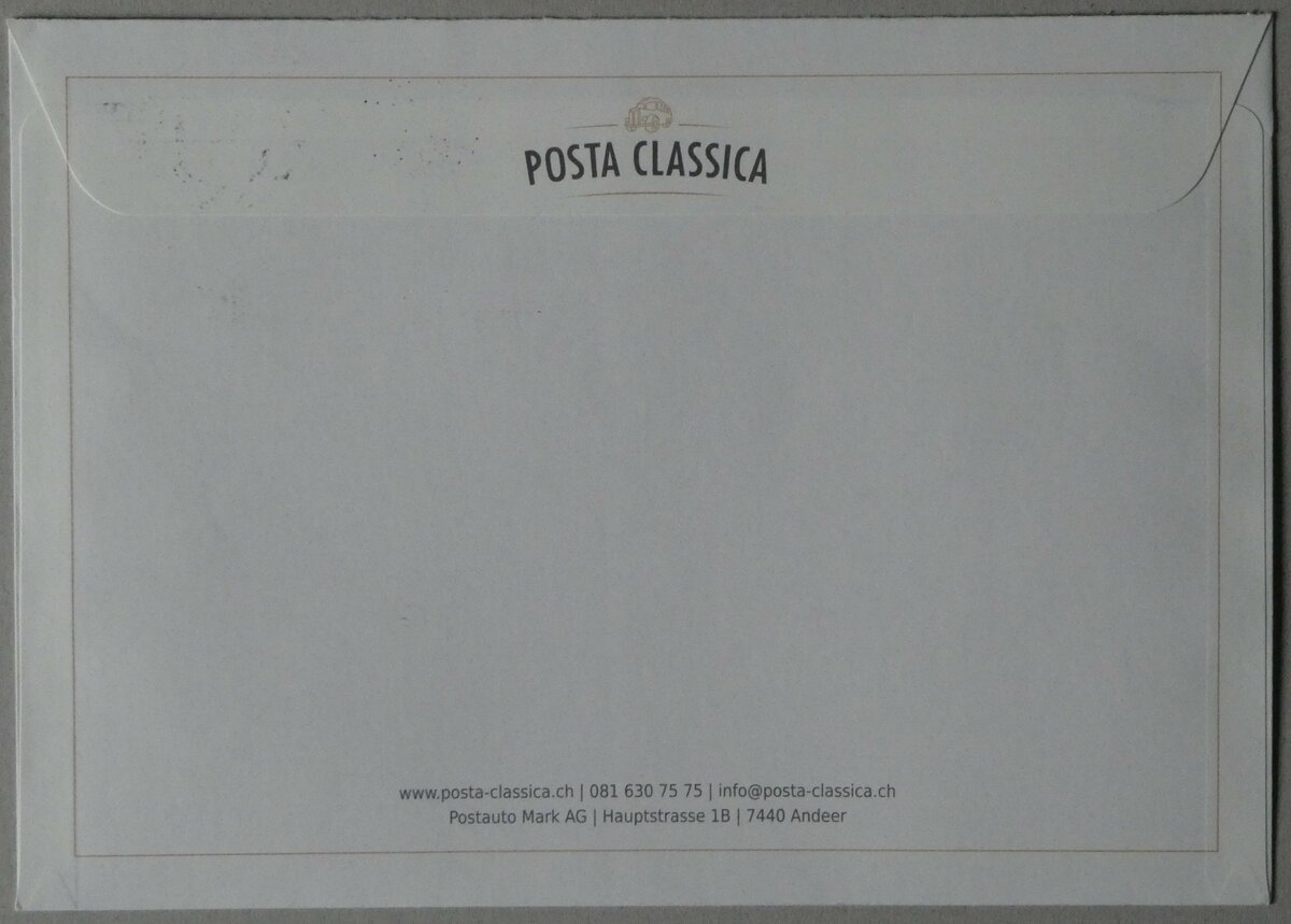 (256'537) - Posta Classica-Briefumschlag vom 12. Juni 2023 am 29. Oktober 2023 in Thun (R�ckseite)