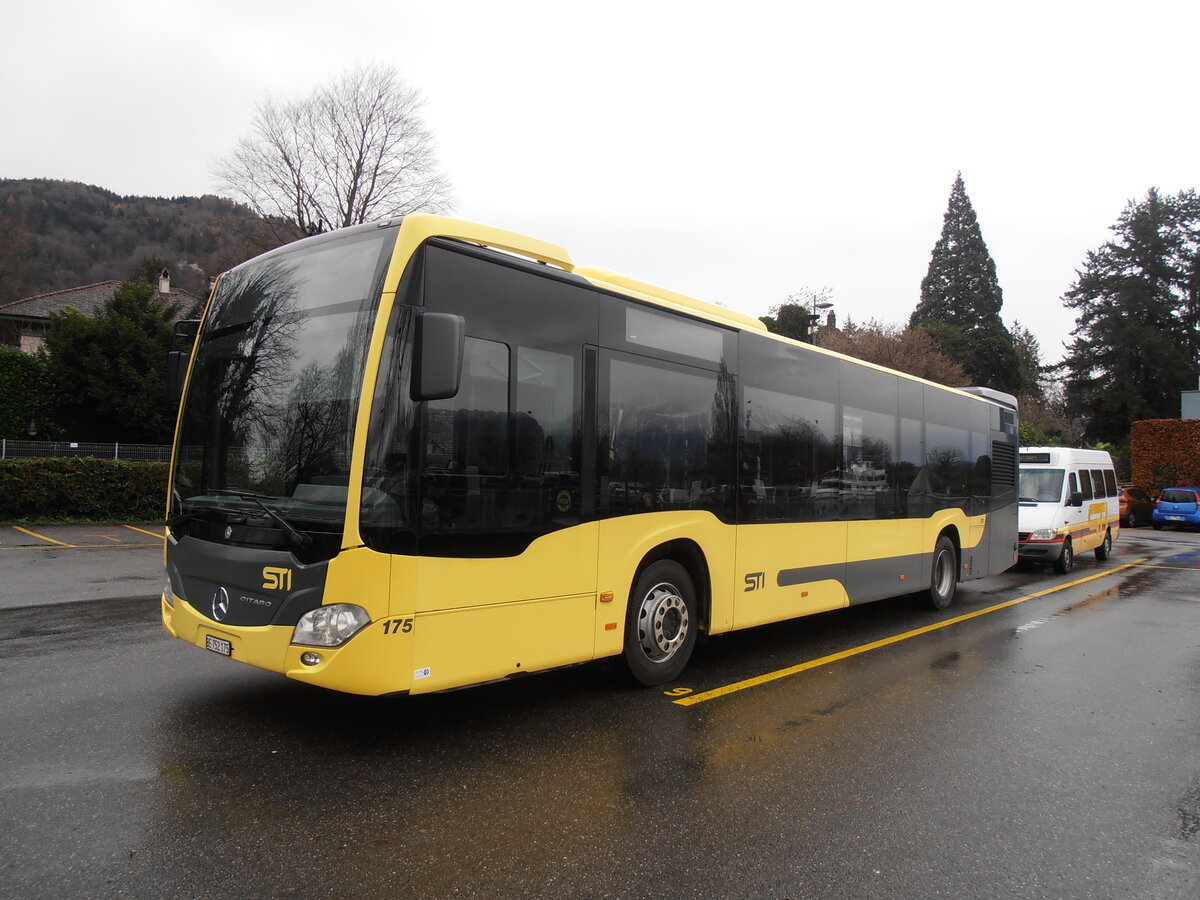 (257'629) - STI Thun - Nr. 175/BE 752'175 - Mercedes am 14. Dezember 2023 bei der Schiffl�ndte Thun