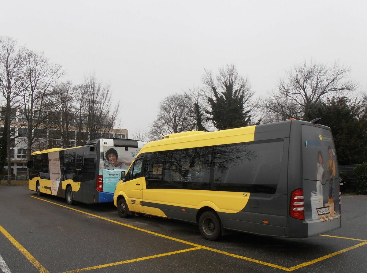 (257'707) - STI Thun - Nr. 4/BE 841'004 - Mercedes am 18. Dezember 2023 bei der Schiffl�ndte Thun