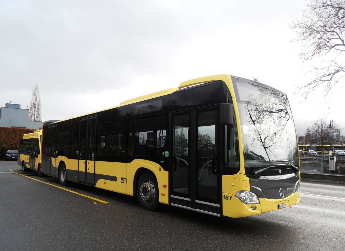 (257'811) - STI Thun - Nr. 181/BE 752'181 - Mercedes am 22. Dezember 2023 bei der Schiffl�ndte Thun