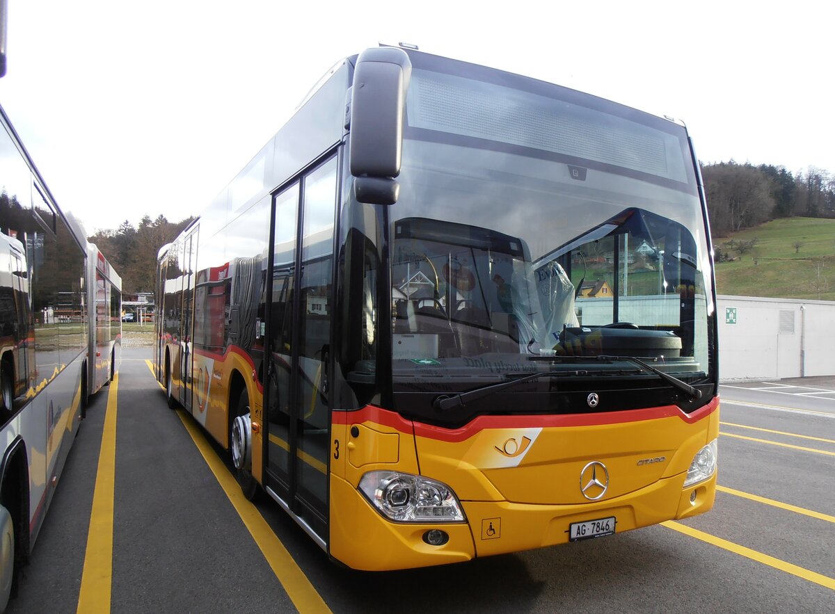 (257'890) - Br�ndli, Elfingen - Nr. 3/AG 7846/PID 11'553 - Mercedes am 23. Dezember 2023 in Winterthur, Daimler Buses