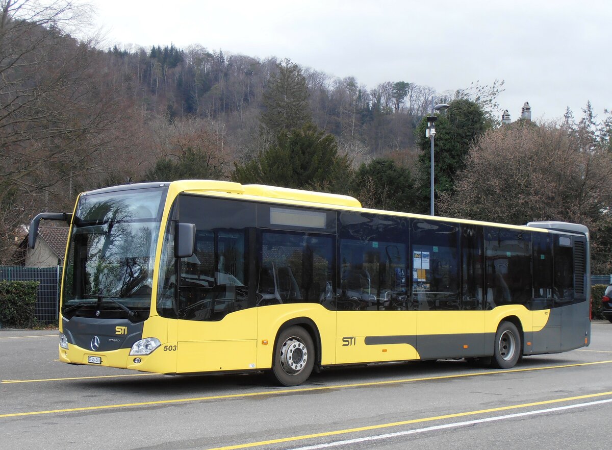 (257'971) - STI Thun - Nr. 503/BE 414'503 - Mercedes am 29. Dezember 2023 bei der Schiffl�ndte Thun