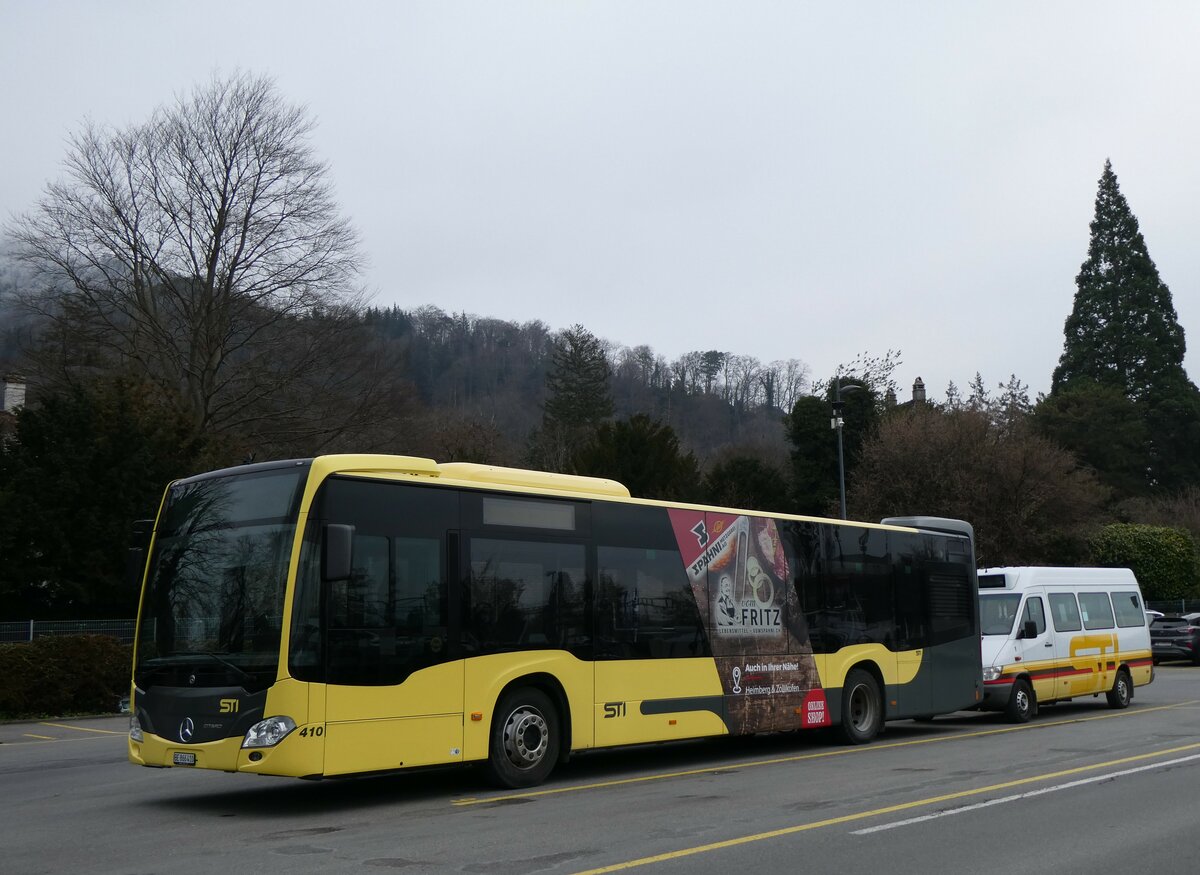 (258'666) - STI Thun - Nr. 410/BE 866'410 - Mercedes am 12. Januar 2024 bei der Schiffl�ndte Thun