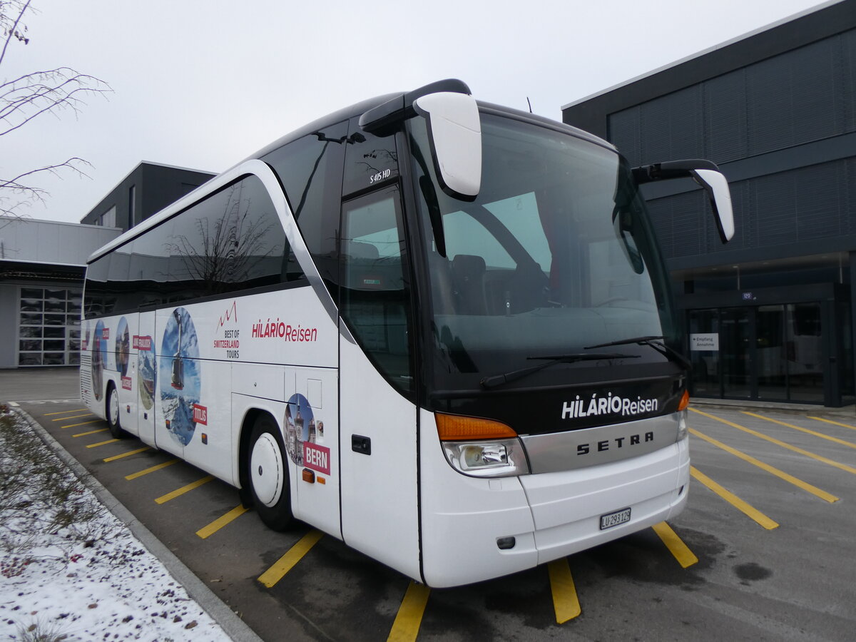 (258'718) - Hil�rio, Sch�tz - LU 203'129 - Setra (ex Marti, Kallnach) am 13. Januar 2024 in Winterthur, Daimler Buses