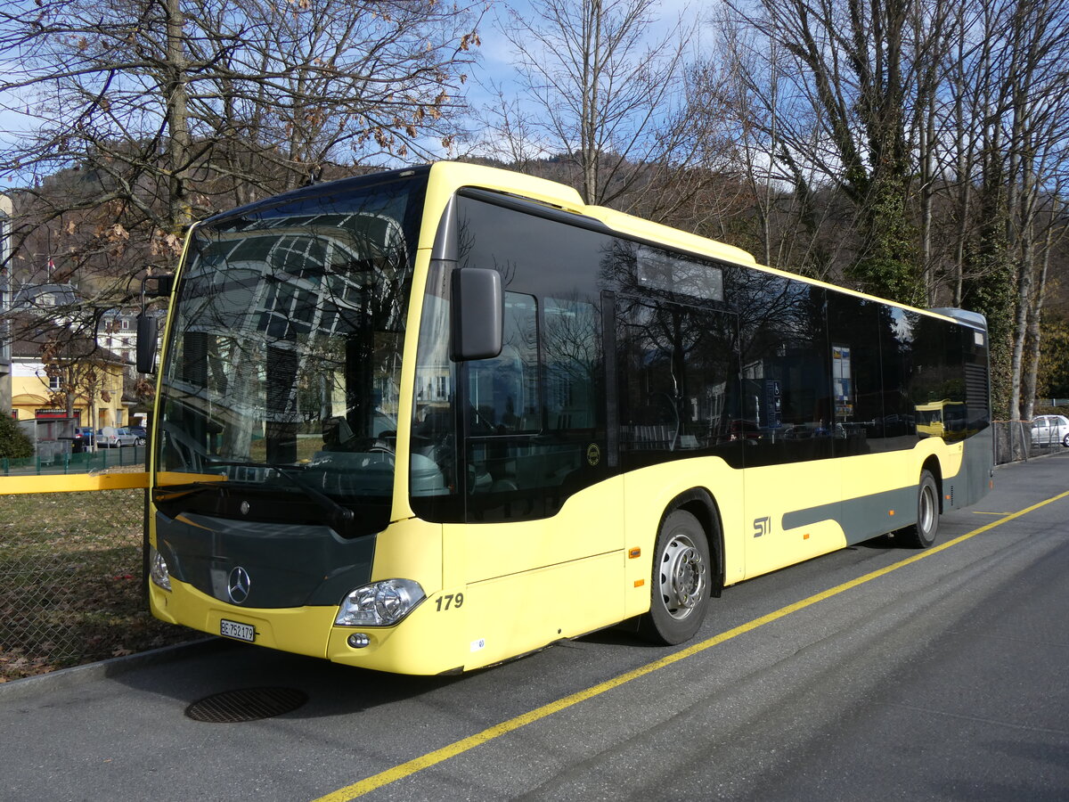 (259'038) - STI Thun - Nr. 179/BE 752'179 - Mercedes am 30. Januar 2024 bei der Schiffl�ndte Thun