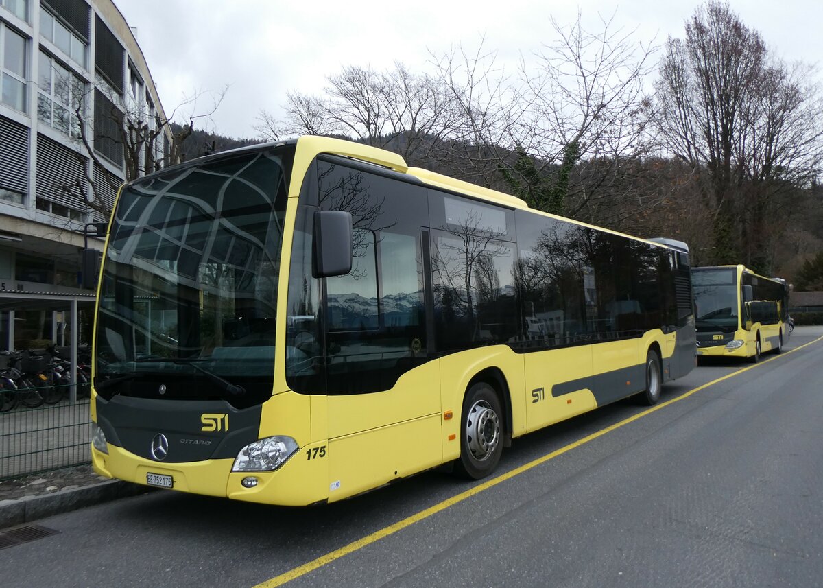 (259'680) - STI Thun - Nr. 175/BE 752'175 - Mercedes am 26. Februar 2024 bei der Schiffl�ndte Thun