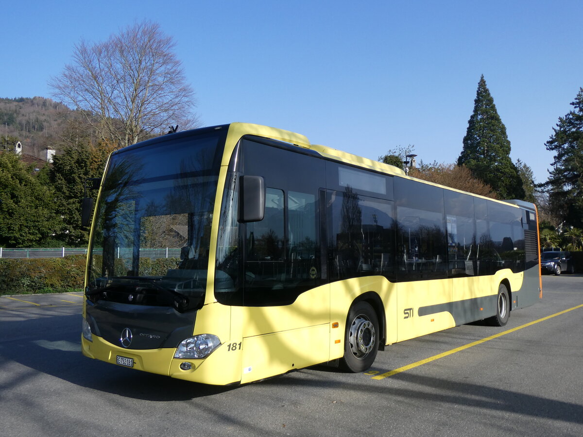 (259'835) - STI Thun - Nr. 181/BE 752'181 - Mercedes am 29. Februar 2024 bei der Schiffl�ndte Thun