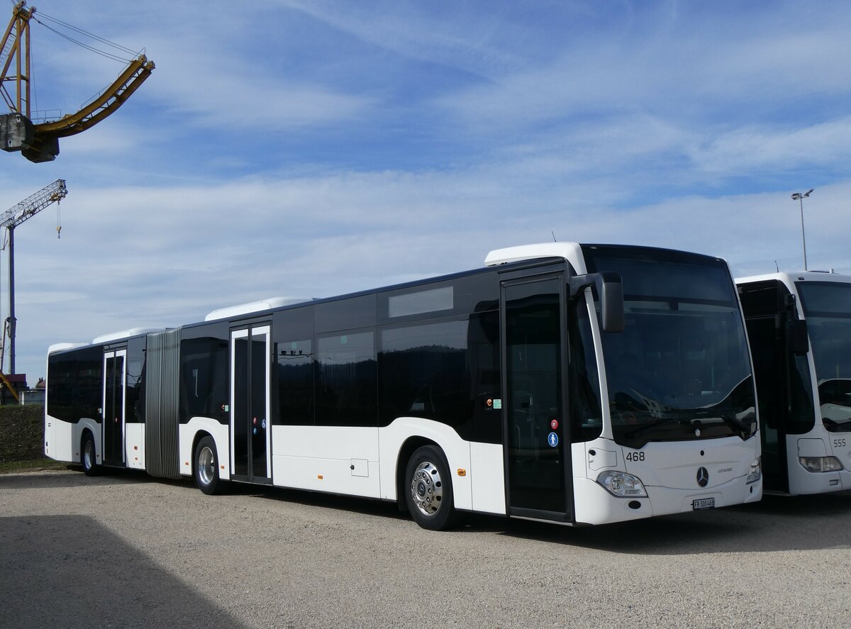 (259'865) - Intertours, Domdidier - Nr. 468/FR 300'468 - Mercedes (ex Nr. 201) am 2. M�rz 2024 in Domdidier, Garage