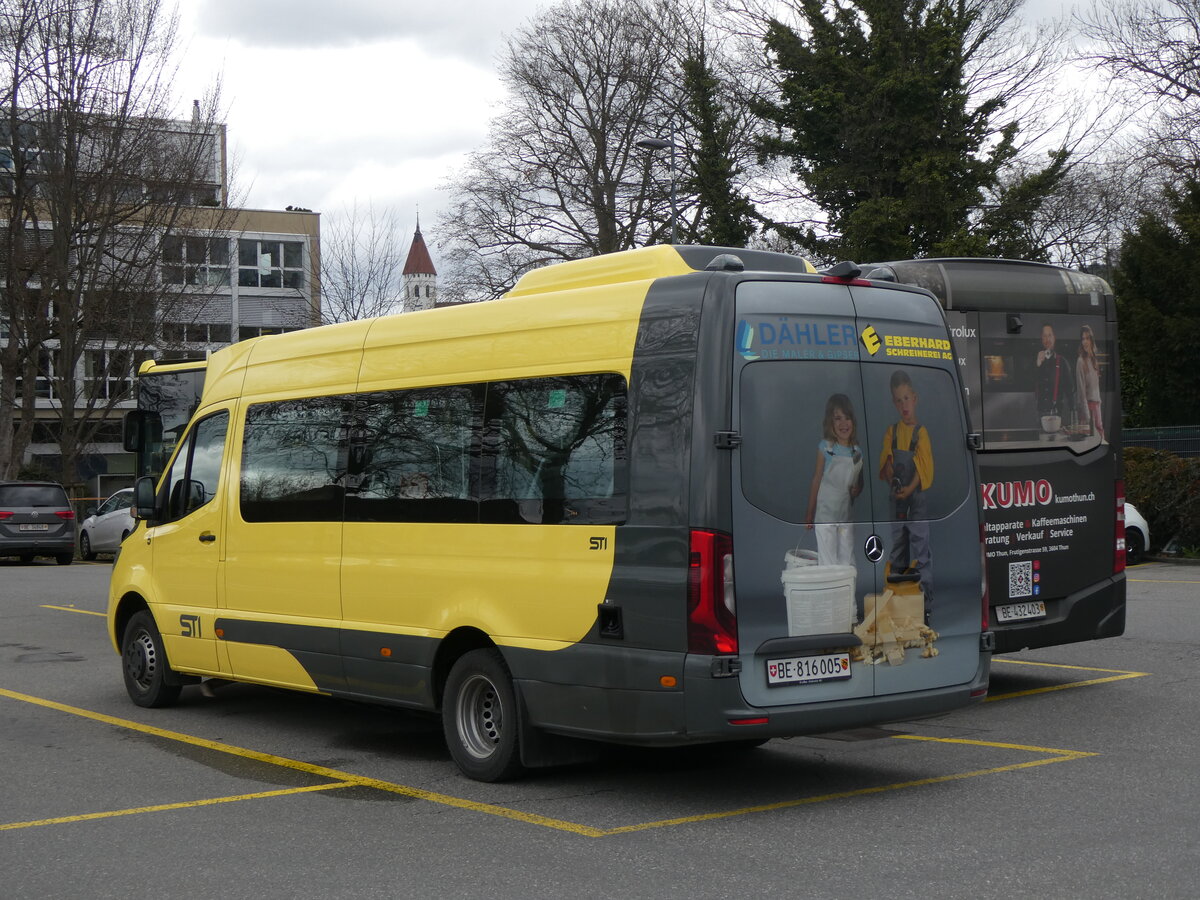 (260'169) - STI Thun - Nr. 5/BE 816'005 - Mercedes am 5. M�rz 2024 bei der Schiffl�ndte Thun