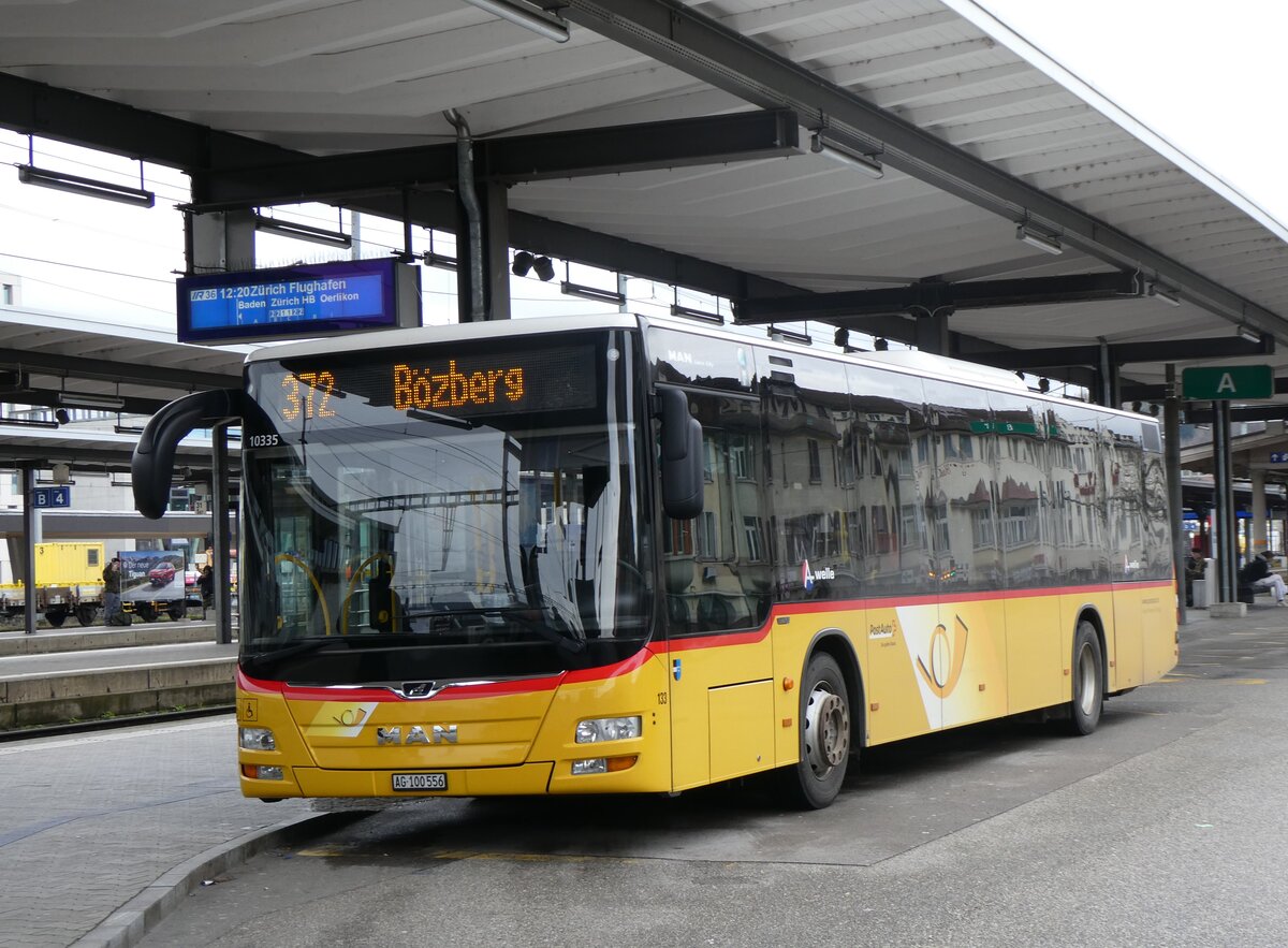 (260'752) - Voegtlin-Meyer, Brugg - Nr. 133/AG 100'556/PID 10'335 - MAN am 28. M�rz 2024 beim Bahnhof Brugg