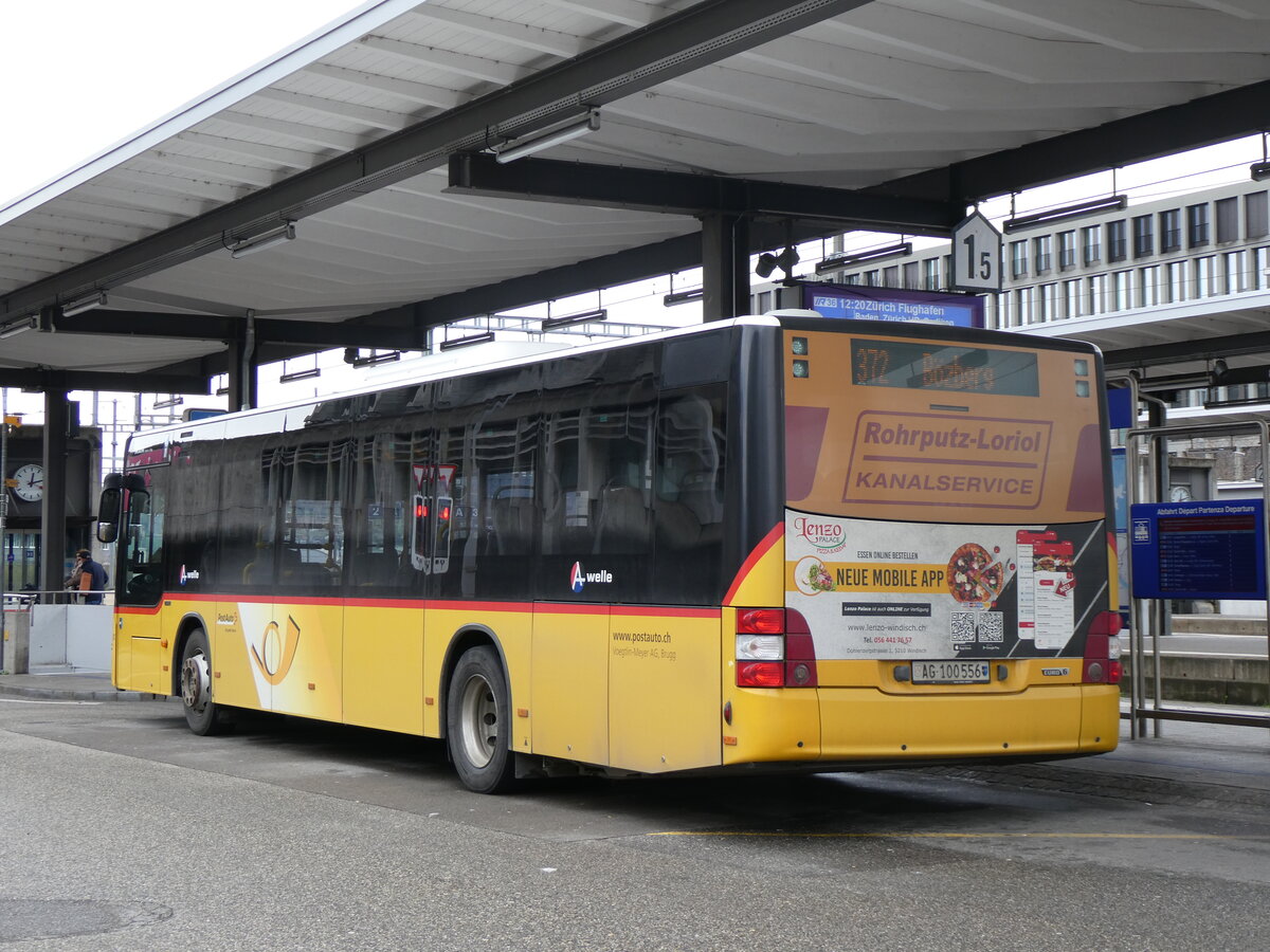 (260'753) - Voegtlin-Meyer, Brugg - Nr. 133/AG 100'556/PID 10'335 - MAN am 28. M�rz 2024 beim Bahnhof Brugg