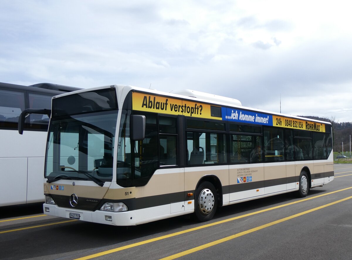 (260'791) - AZZK Zollikon - Nr. 51/ZH 627'751 - Mercedes am 29. M�rz 2024 in Winterthur, Daimler Buses