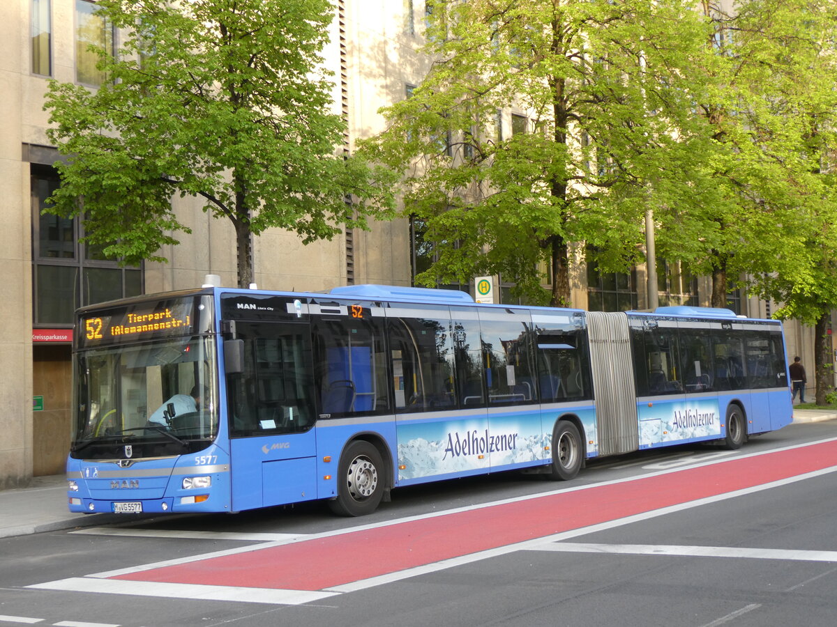 (261'431) - MVG M�nchen - Nr. 5577/M-VG 5577 - MAN am 14. April 2024 in M�nchen, Sendlinger Tor