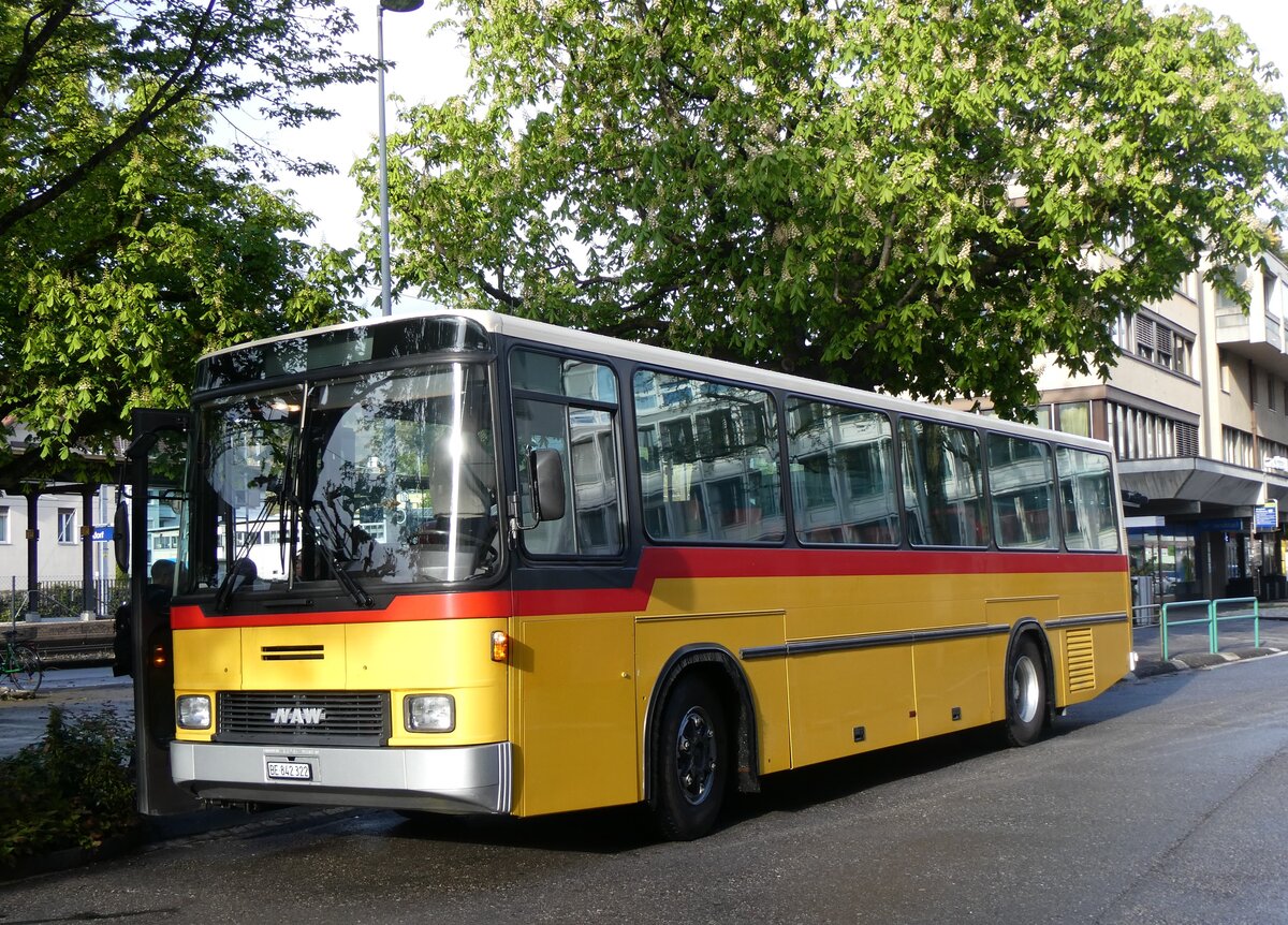 (261'650) - Widmer, Bern - BE 842'322 - NAW/Hess (ex Lombardi, Winterthur; ex Wohlgemuth, Hochwald PID 2208) am 21. April 2024 beim Bahnhof Burgdorf