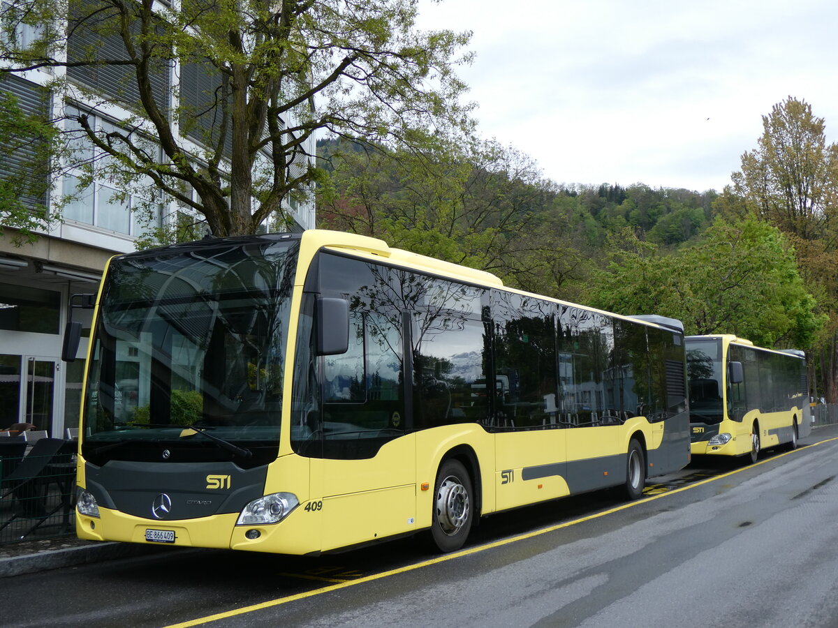 (261'872) - STI Thun - Nr. 409/BE 866'409 - Mercedes am 3. Mai 2024 bei der Schiffl�ndte Thun