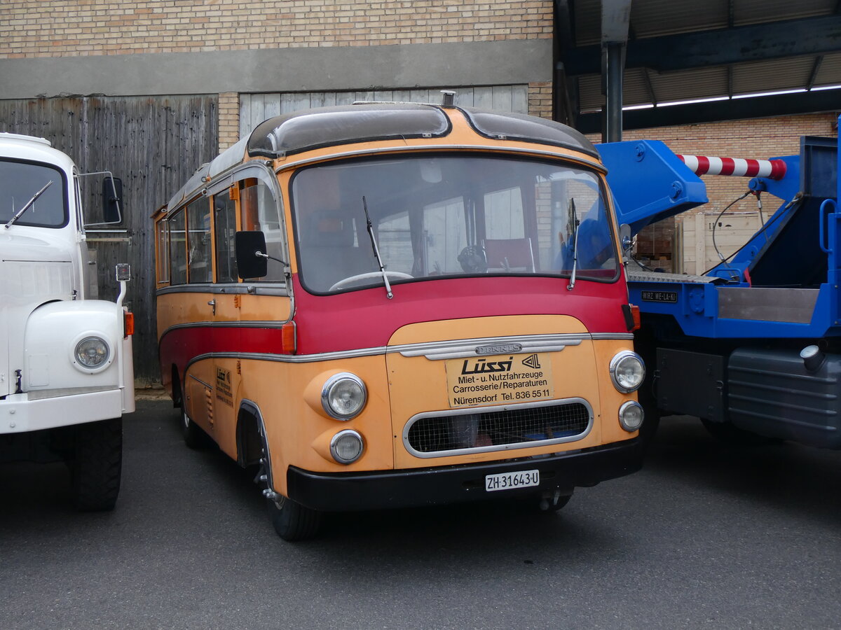 (261'912) - L�ssi, Oberembrach - ZH 31'643 U - Dennis/FHS (ex Leu, Schaffhausen) am 4. Mai 2024 in Attikon, Wegm�ller