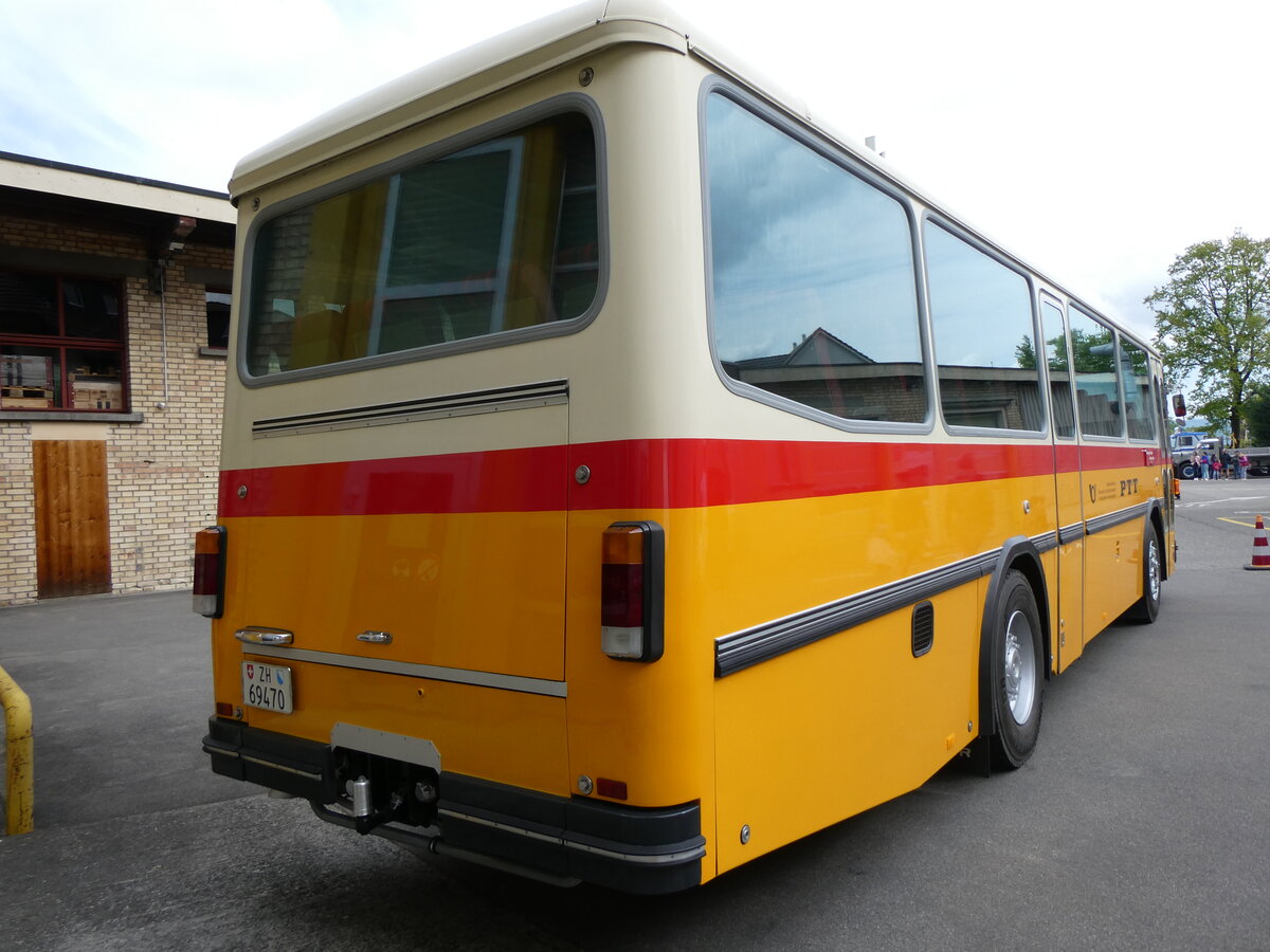 (261'923) - Oldtimer Garage, H�ri - ZH 69'470 - Saurer/R&J (ex Breu, Berneck; ex Matt, FL-Mauren Nr. 19; ex P 24'356) am 4. Mai 2024 in Attikon, Wegm�ller
