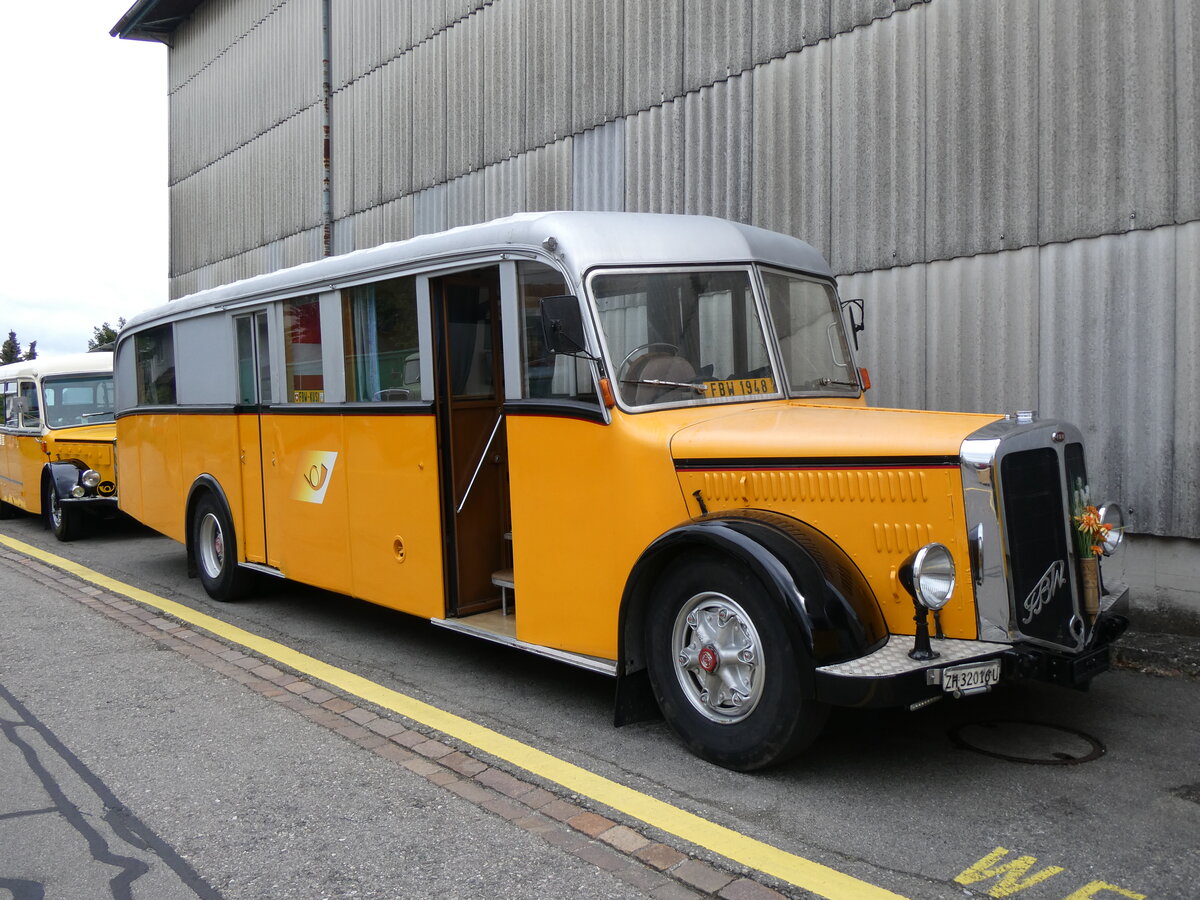 (261'934) - Badertscher, Winterthur - ZH 32'016 U - FBW/T�scher (ex P 24'574; ex P 1394) am 4. Mai 2024 in Attikon, Wegm�ller