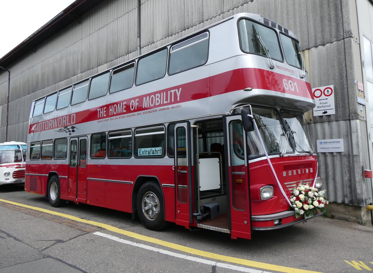 (261'975) - Motorworld, Kemptthal - Nr. 601/ZH 147'239 - B�ssing; ex WV Winterthur Nr. 601; ex WV Winterthur Nr. 201; ex Amt f�r Luftverkehr, Z�rich Nr. 47; ex Swissair, Z�rich Nr. 23) am 4. Mai 2024 in Attikon, Wegm�ller