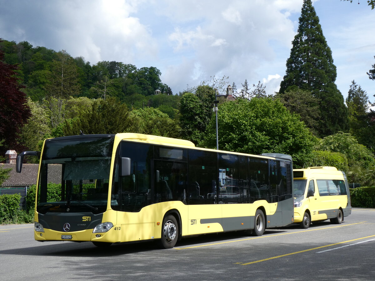 (262'369) - STI Thun - Nr. 413/BE 851'413 - Mercedes am 14. Mai 2024 bei der Schiffl�ndte Thun