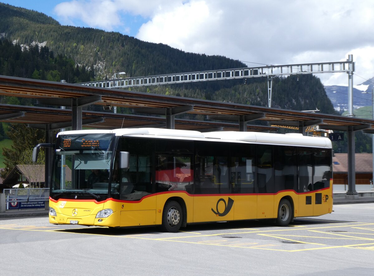 (262'459) - K�bli, Gstaad - BE 360'355/PID 11'857 - Mercedes (ex PostAuto Bern BE 538'988; ex PostAuto Bern BE 653'386) am 17. Mai 2024 beim Bahnhof Gstaad