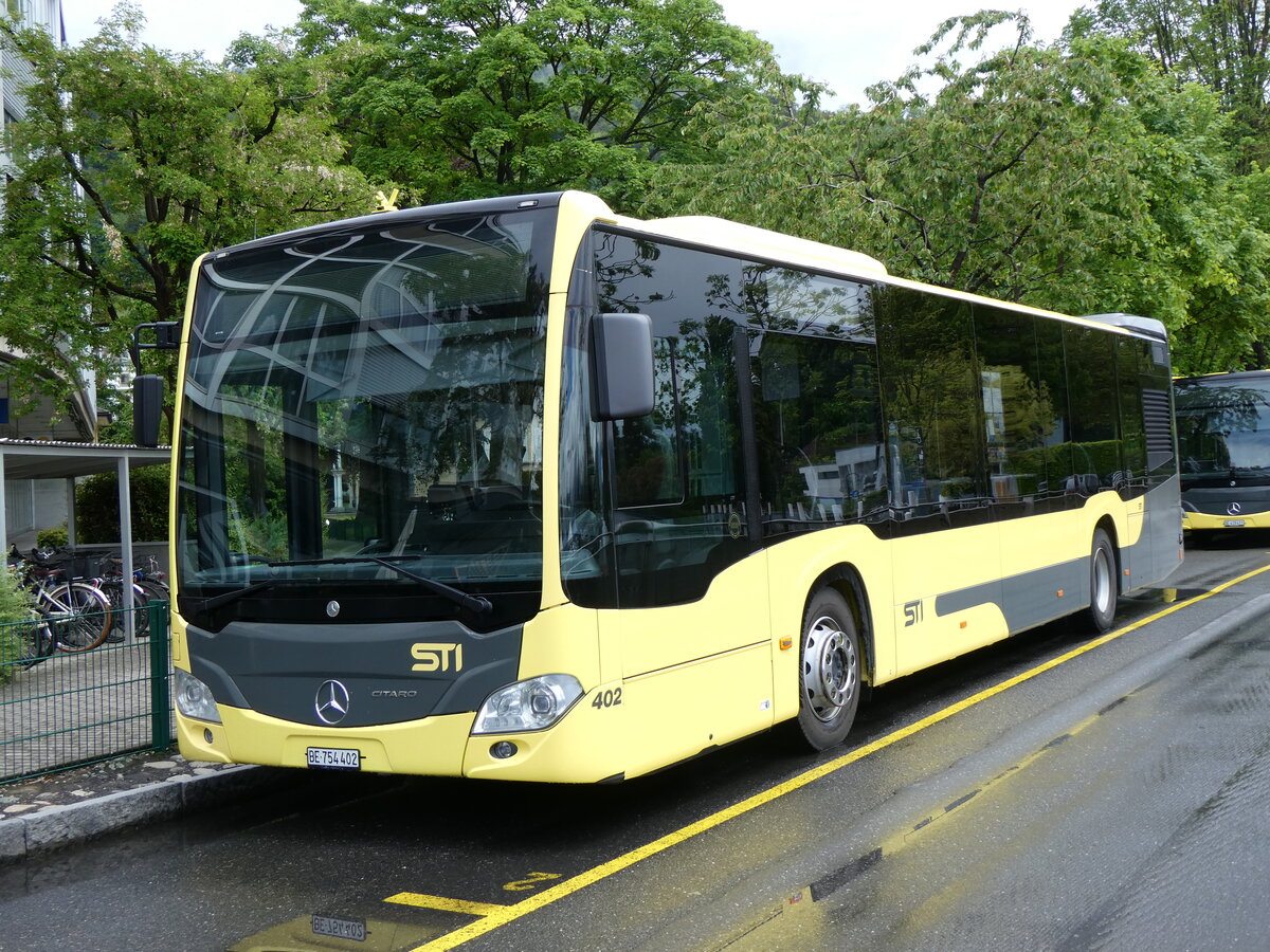 (262'753) - STI Thun - Nr. 402/BE 754'402 - Mercedes am 21. Mai 2024 bei der Schiffl�ndte Thun