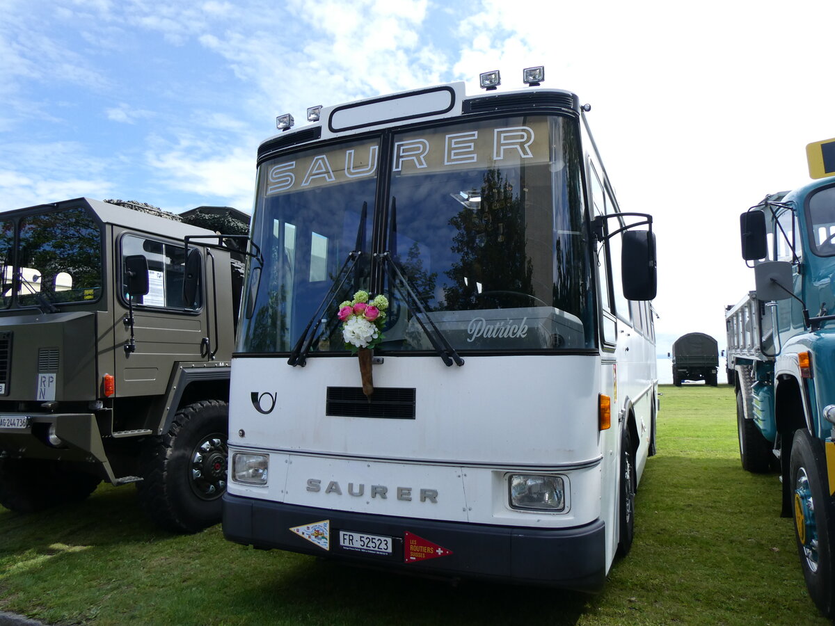(262'944) - Cassella, Le Ch�telard - FR 52'523 - Saurer/Lauber (ex Epiney, Ayer) am 25. Mai 2024 in Arbon, Arbon Classics