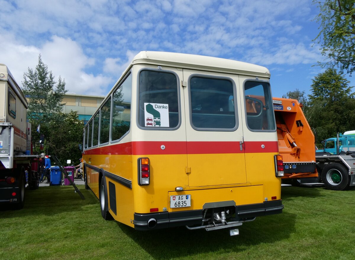 (262'948) - Gautschi, Suhr - AG 6835 - Saurer/T�scher (ex L�tscher, Neuheim Nr. 200/PID 2525; ex Cartek, Regensdorf; ex P 25'822) am 25. Mai 2024 in Arbon, Arbon Classics