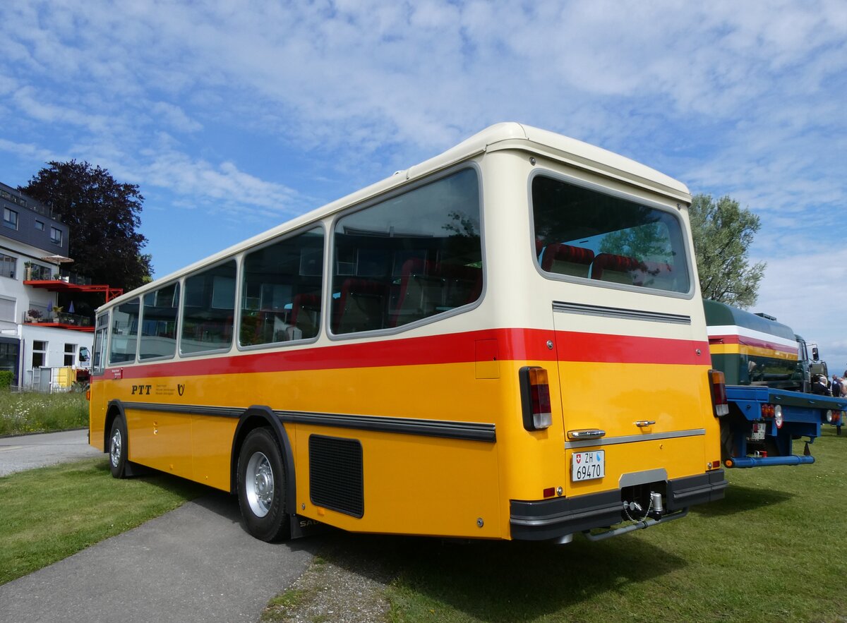 (262'953) - Oldtimer Garage, H�ri - ZH 69'470 - Saurer/R&J (ex Breu, Berneck; ex Matt, FL-Mauren Nr. 19; ex P 24'356) am 25. Mai 2024 in Arbon, Arbon Classics